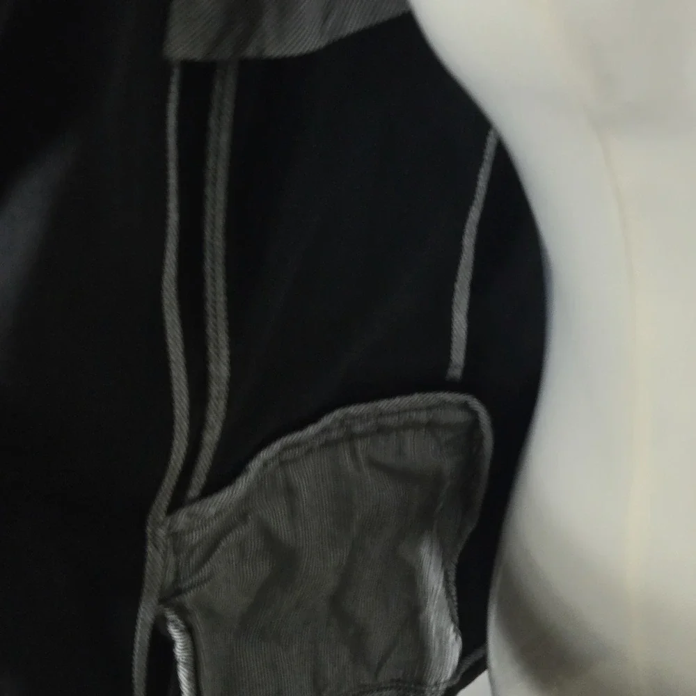 Peyton Jensen Jacket Blazer Womens One Button Gray Size Medium Cropped‎